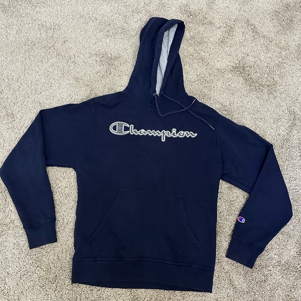 Navy blue Champion hoodie